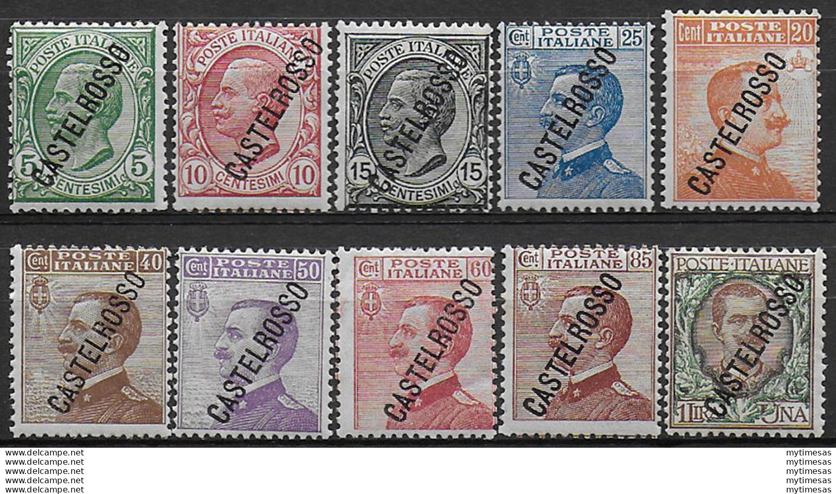 1924 Castelrosso 10v. MNH Sassone N. 15/24 - Other & Unclassified