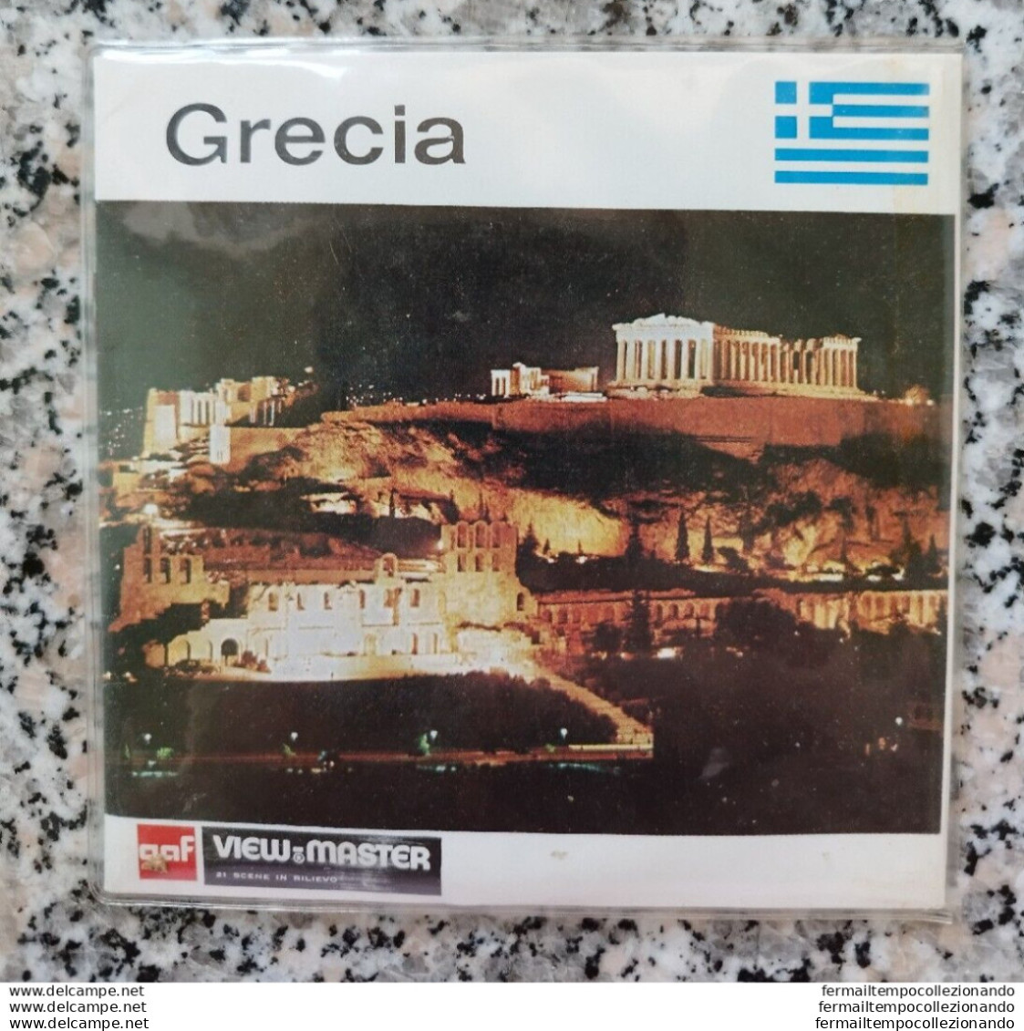 Bp63 View Master Grecia 21 Immagini Stereoscopiche Vintage Nuovo - Stereoscopes - Side-by-side Viewers