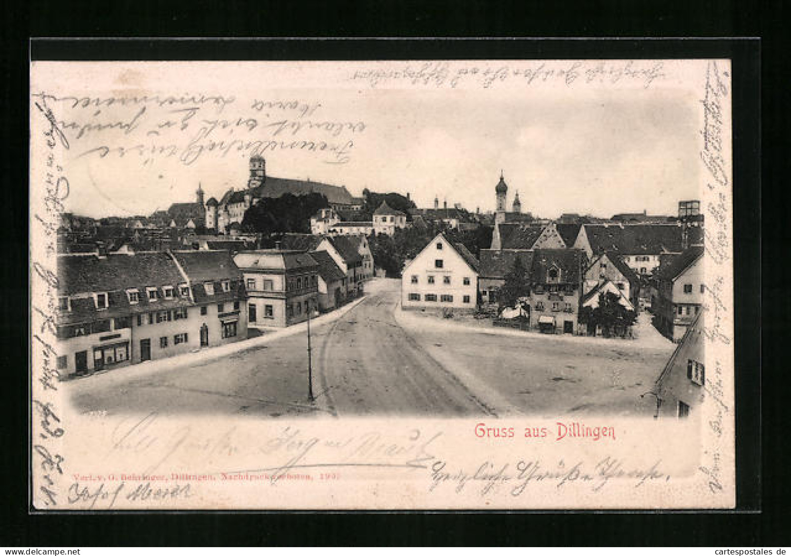 AK Dillingen, Teilansicht Aus Der Vogelschau  - Dillingen