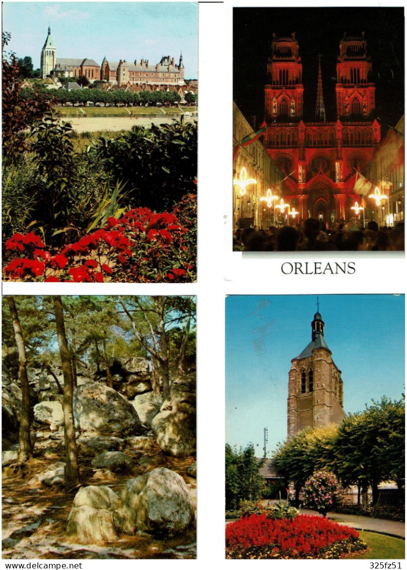 45 / LOIRET / Lot De 90 C.P.M. écrites - 5 - 99 Postcards