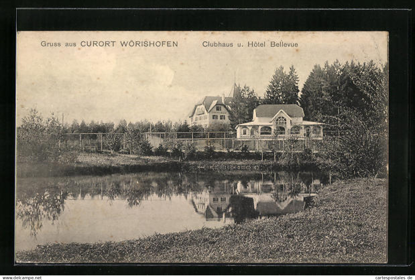 AK Wörishofen, Clubhaus Und Hotel Bellevue  - Bad Woerishofen