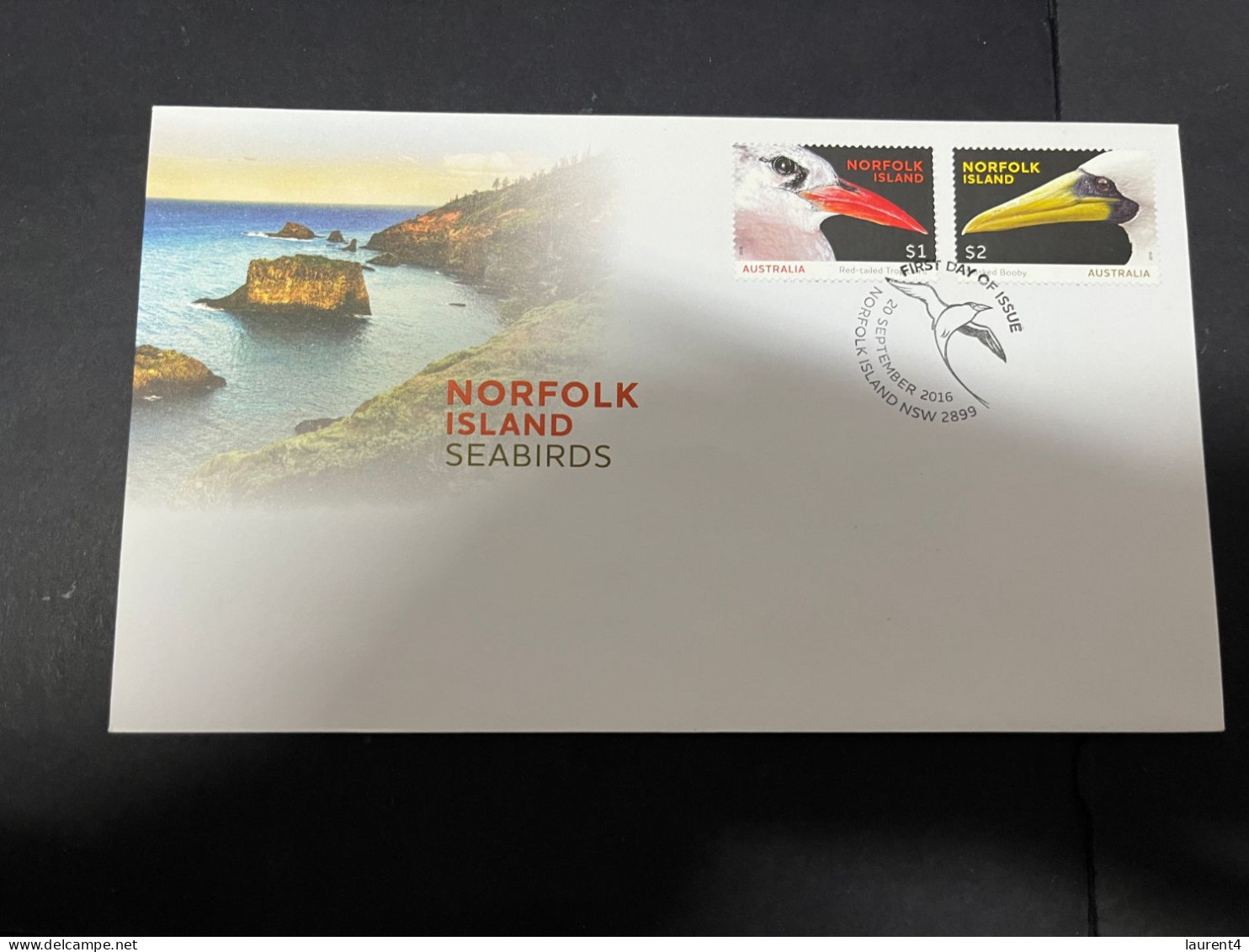 19-5-2024 (5 Z 17) Australia FDC Cover - Norfolk Island - 2016 - Seabirds - Ile Norfolk
