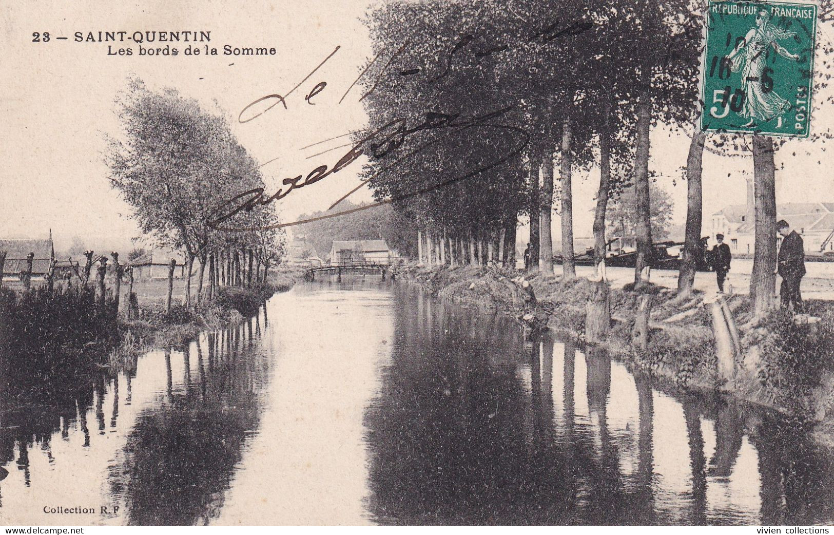 Saint Quentin (02 Aisne) Les Bords De La Somme - Coll. RF N° 23 Circulée 1910 - Saint Quentin