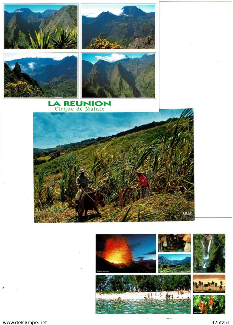 974 / REUNION / Lot De 45 C.P.M. écrites - 5 - 99 Postcards