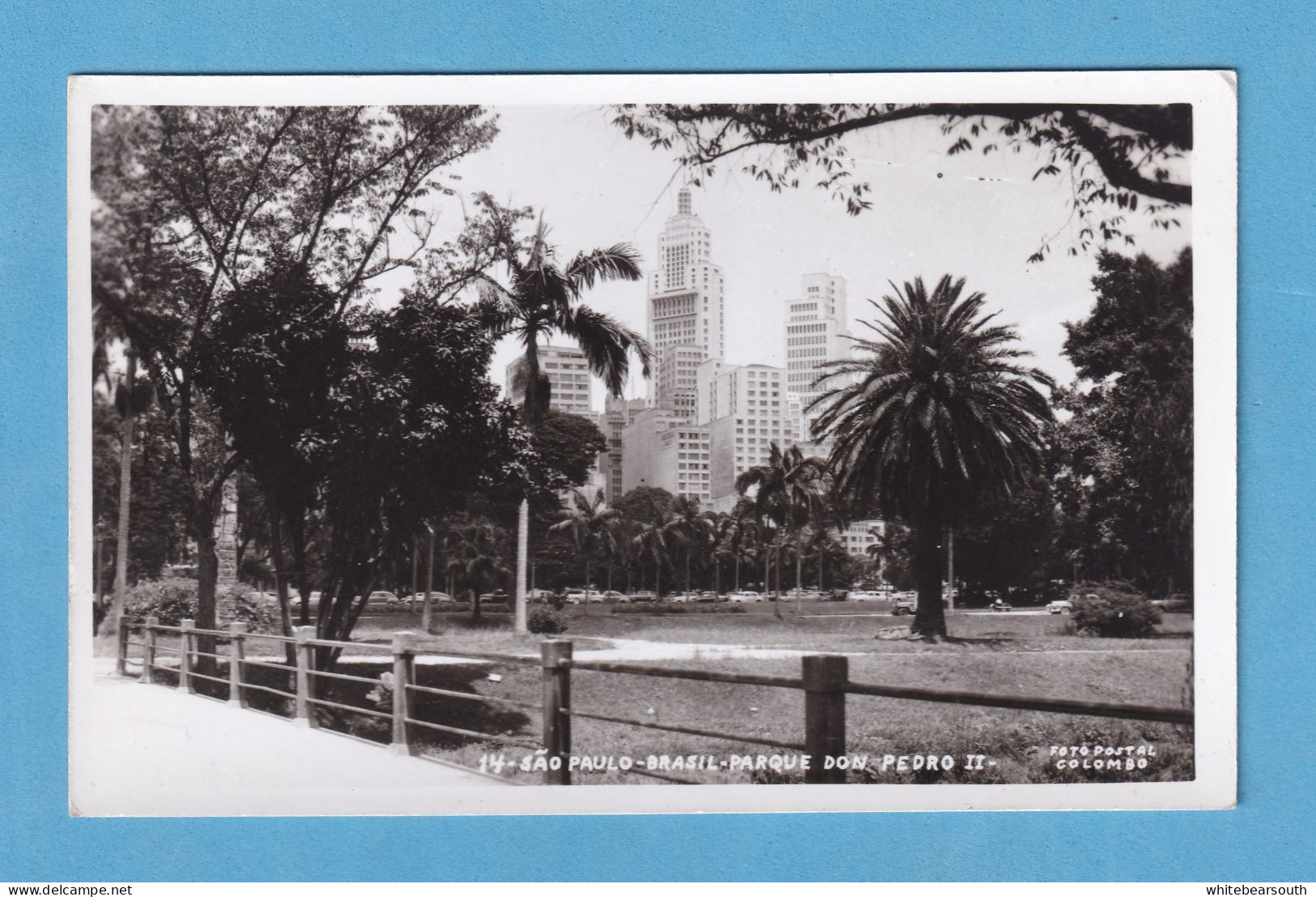 660 BRASIL SAO PAULO PARQUE DON PEDRO II PHOTO POSTCARD FOTO POSTAL - São Paulo