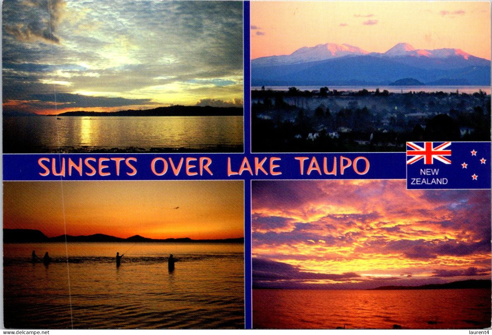 19-5-2024 (5 Z 35) New Zealand - Lake Topo Sunset (posted To Australia) - New Zealand
