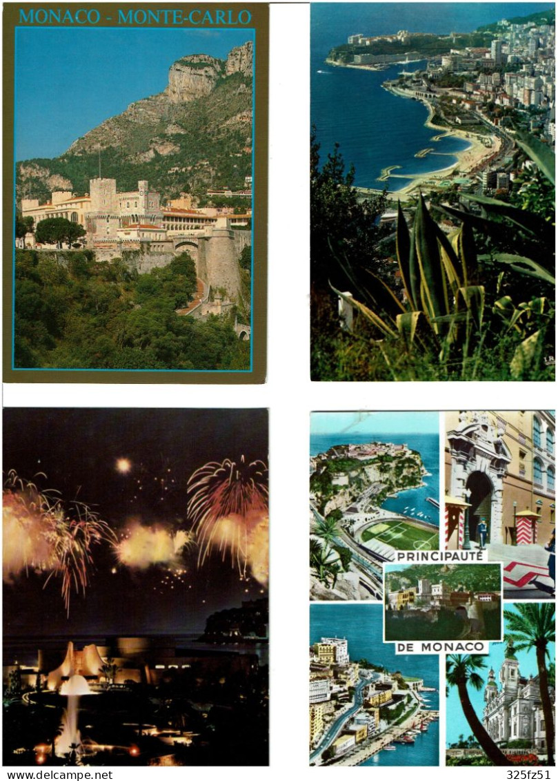 MONACO / Lot De 90 C.P.M. écrites - 5 - 99 Postcards