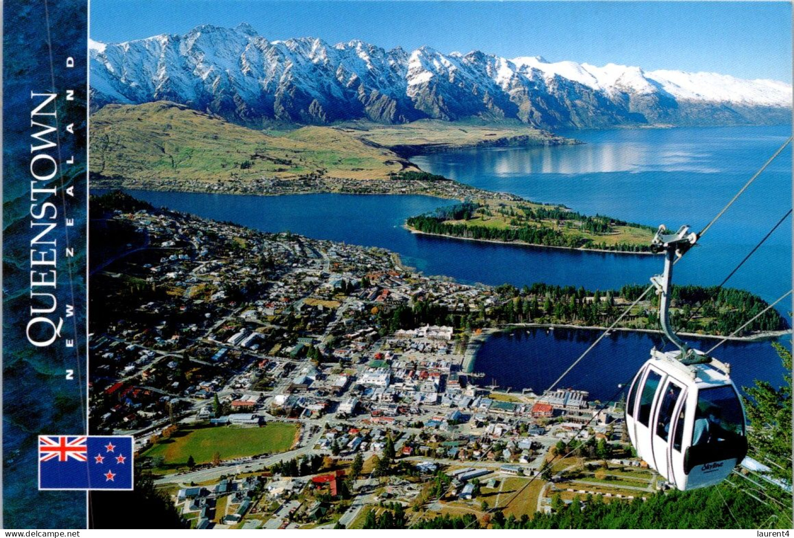 19-5-2024 (5 Z 35) New Zealand - Queenstown (posted To Australia Circle Shape Stamp) - Neuseeland