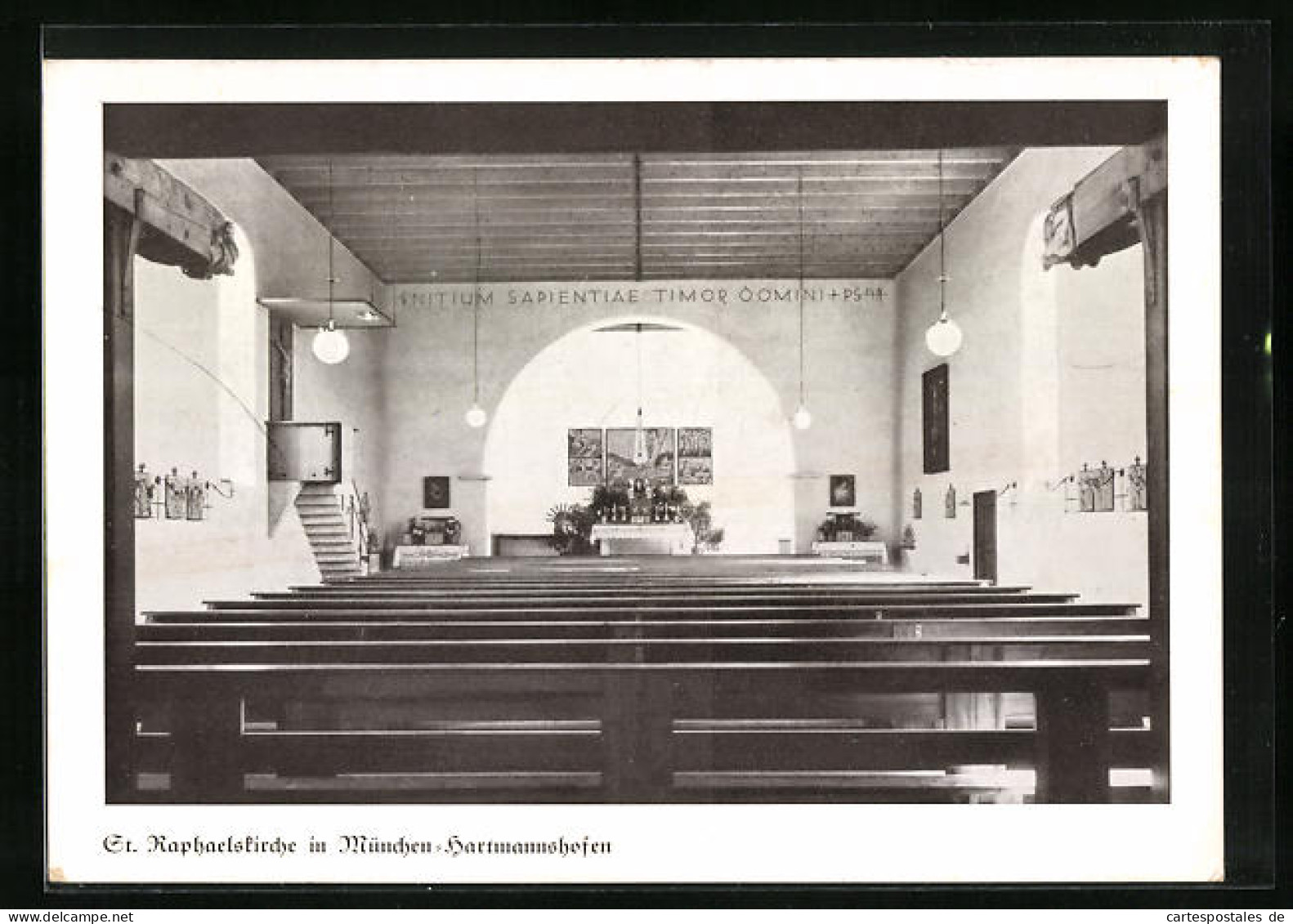 AK München-Hartmannshofen, St. Raphaelskirche (Inneres)  - Muenchen