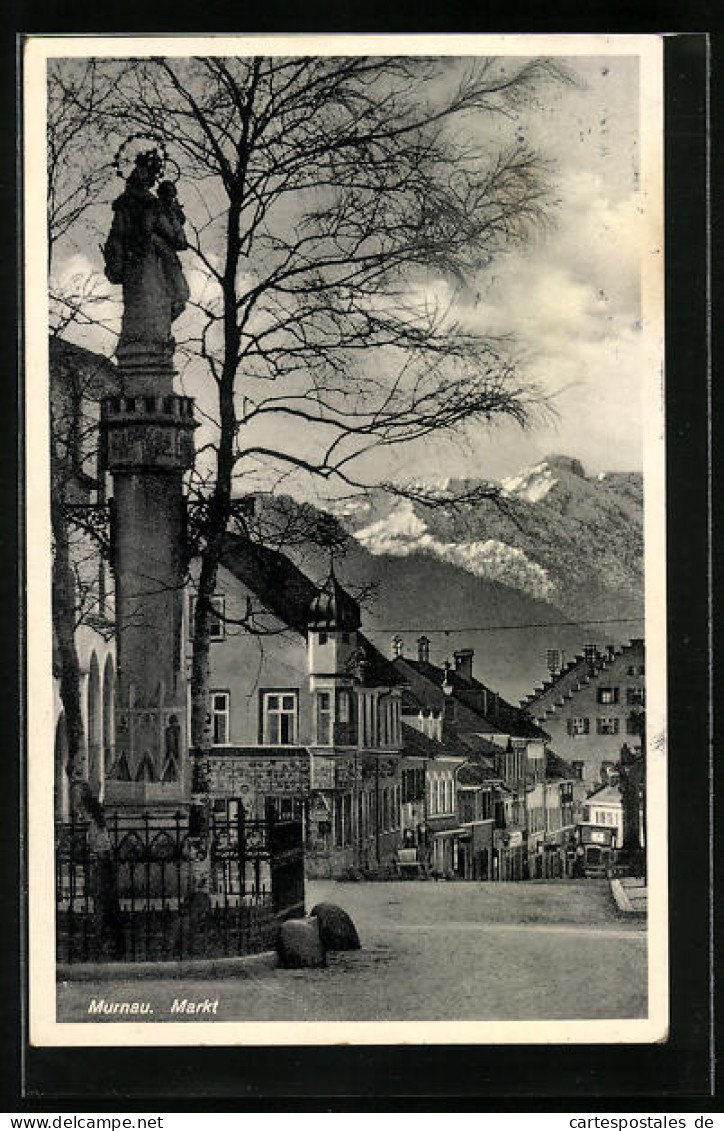 AK Murnau, Markt Mit Denkmal  - Other & Unclassified