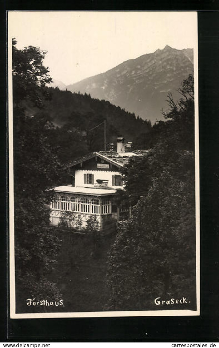 Foto-AK Graseck, Forsthaus  - Chasse