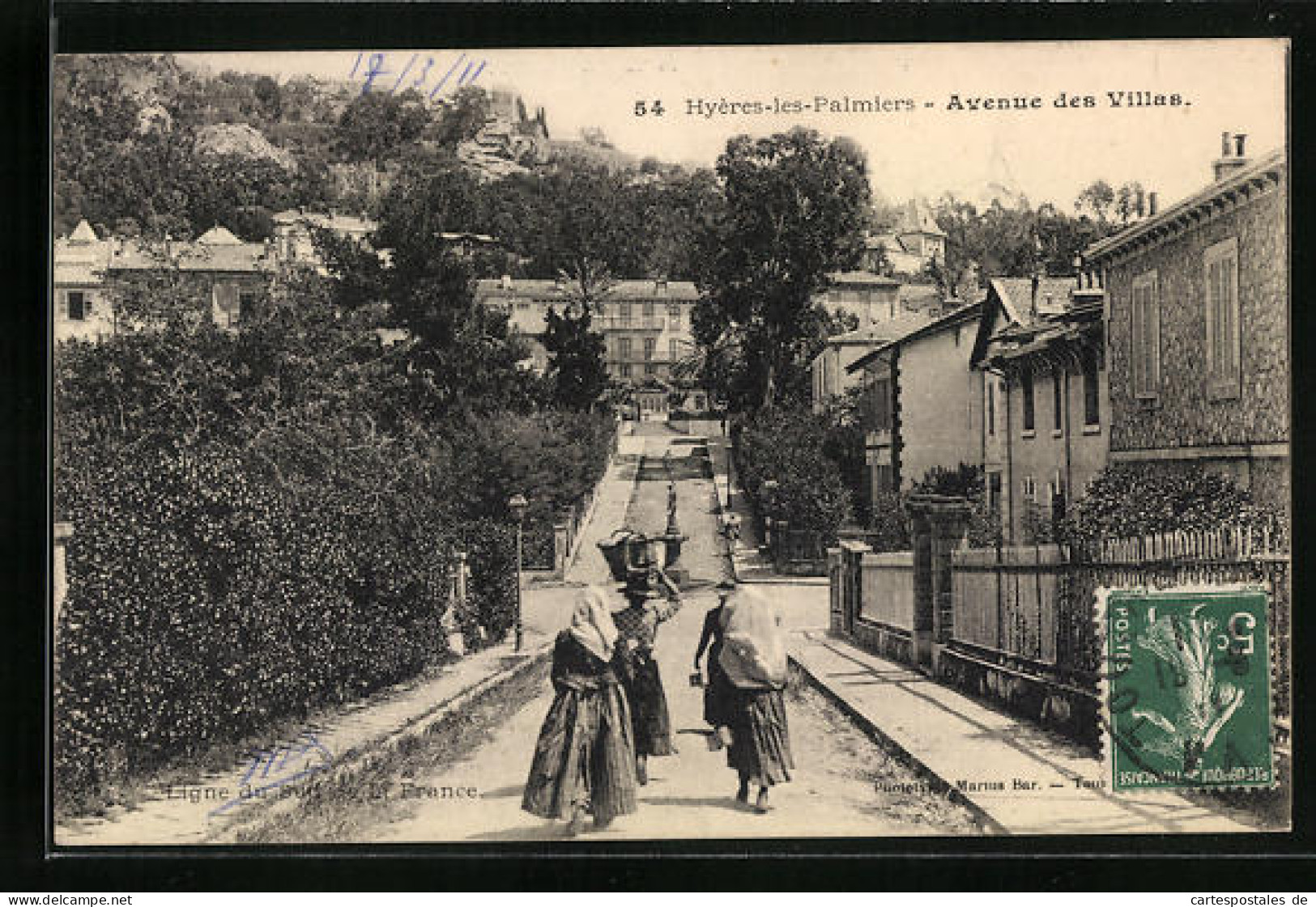 CPA Hyères-les-Palmiers, Avenue Des Villas  - Autres & Non Classés