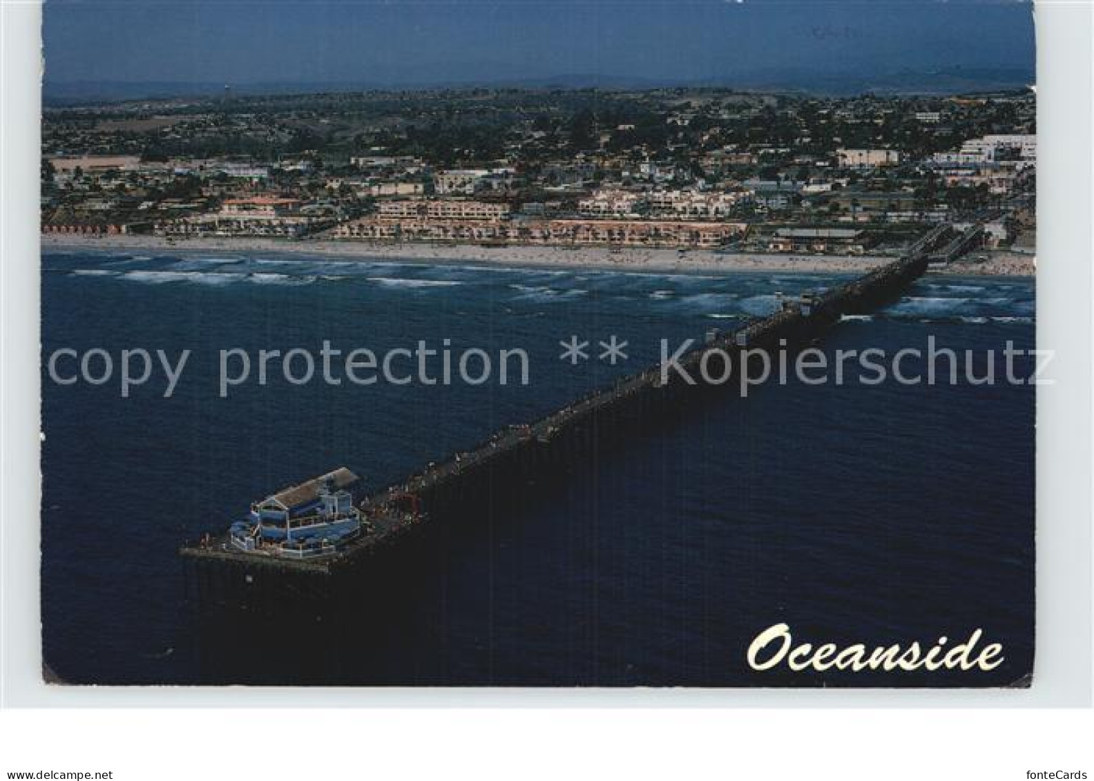 72526379 California_City Aerial View Of Oceanside Pier - Autres & Non Classés