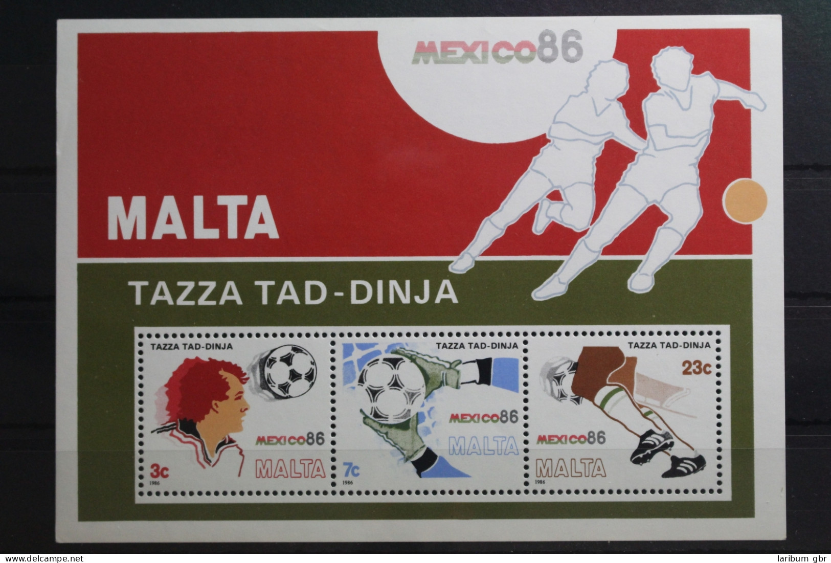Malta Block 9 Mit 748-750 Postfrisch Fußball WM 1986 #SZ592 - Malte