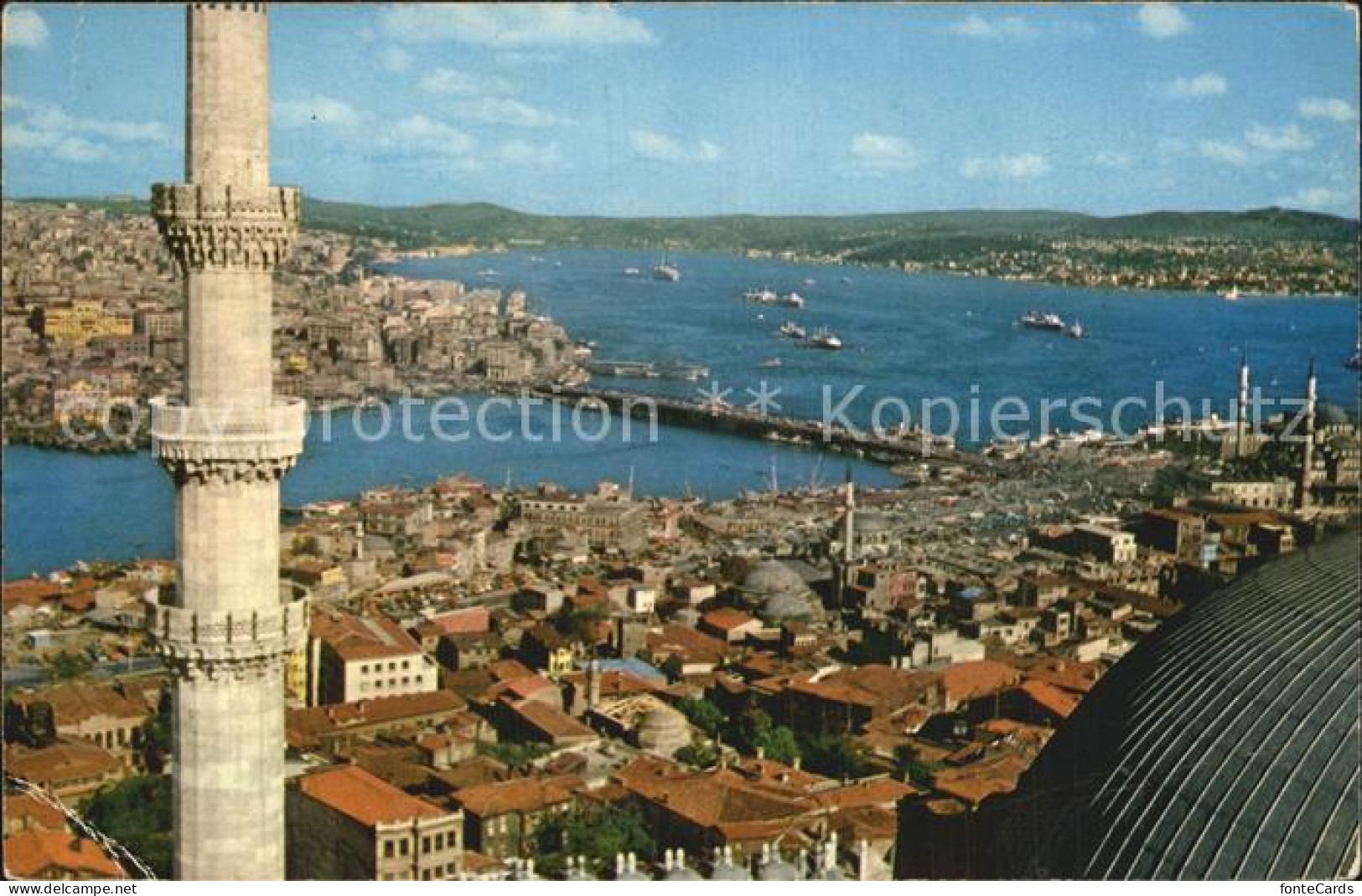 72516531 Istanbul Constantinopel View Of Golden Horn Galata Bridge And The Bosph - Turkey