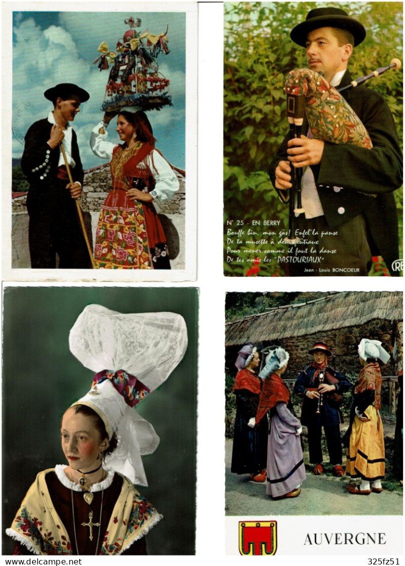 FOLKLORE / Lot De 90 C.P.M. écrites - 5 - 99 Postkaarten