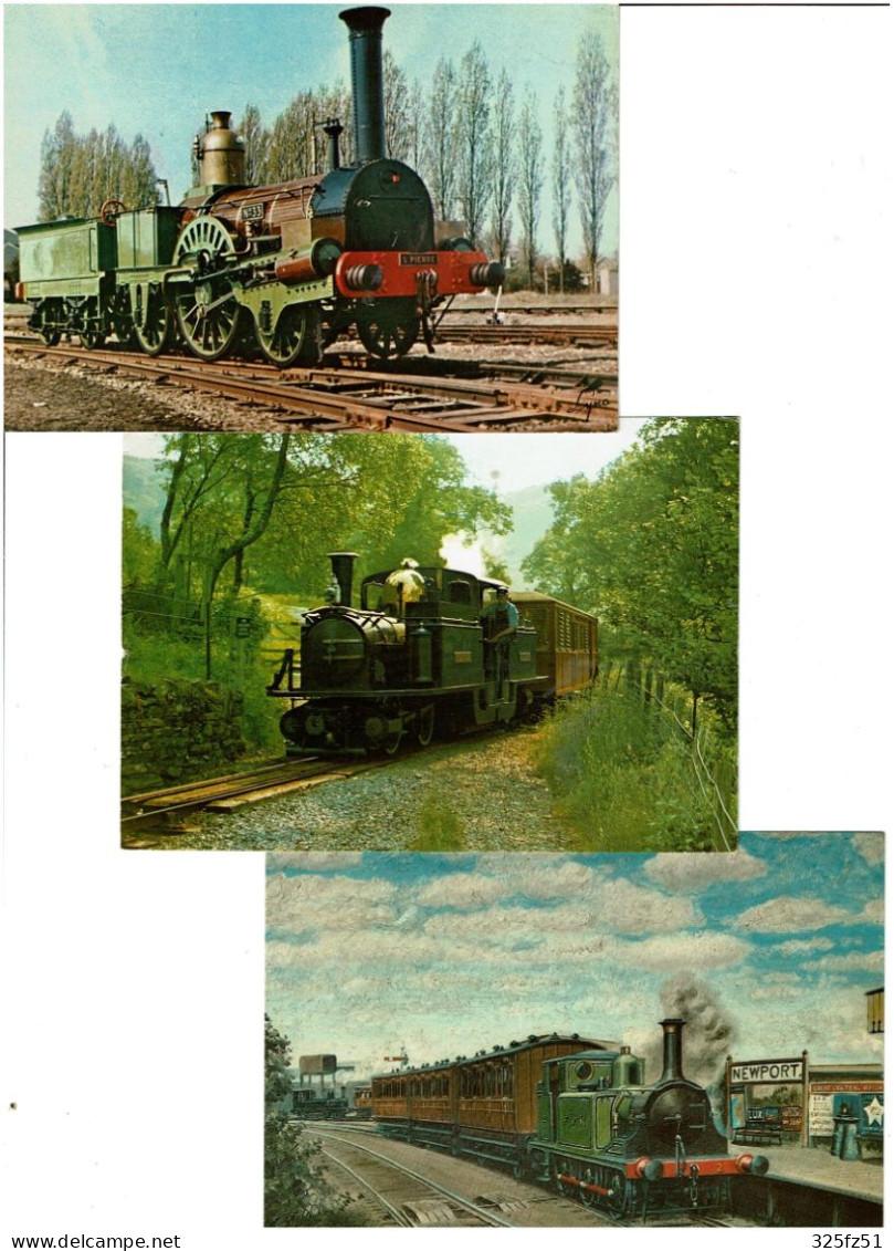 TRAINS / Lot De 45 C.P.M. écrites - 5 - 99 Postkaarten