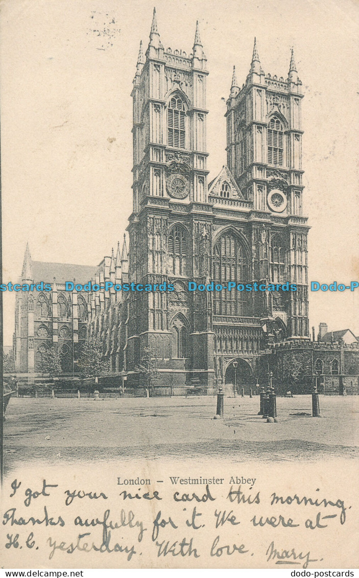 R007445 London. Westminster Abbey. 1902 - Autres & Non Classés