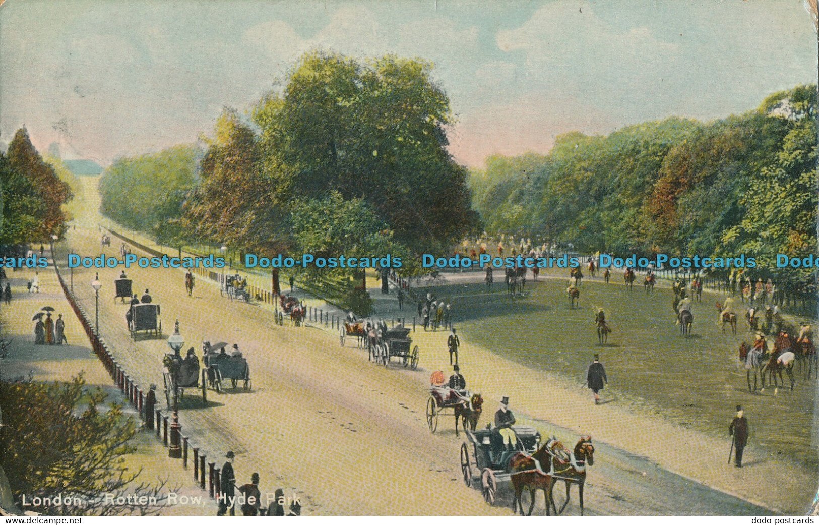 R007456 London. Rotten Row. Hyde Park. The Regent. 1907 - Autres & Non Classés