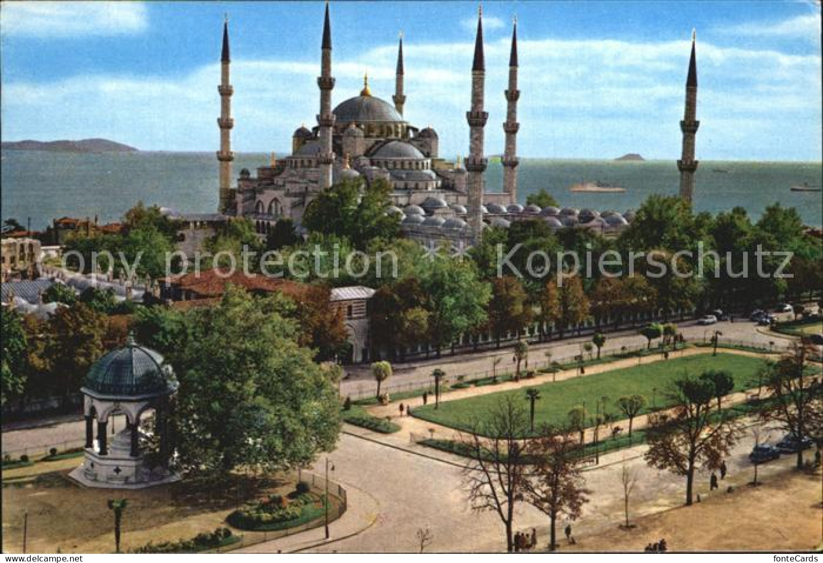 72499264 Istanbul Constantinopel Blaue Moschee Und Kaiser Wilhelm II  - Turkije