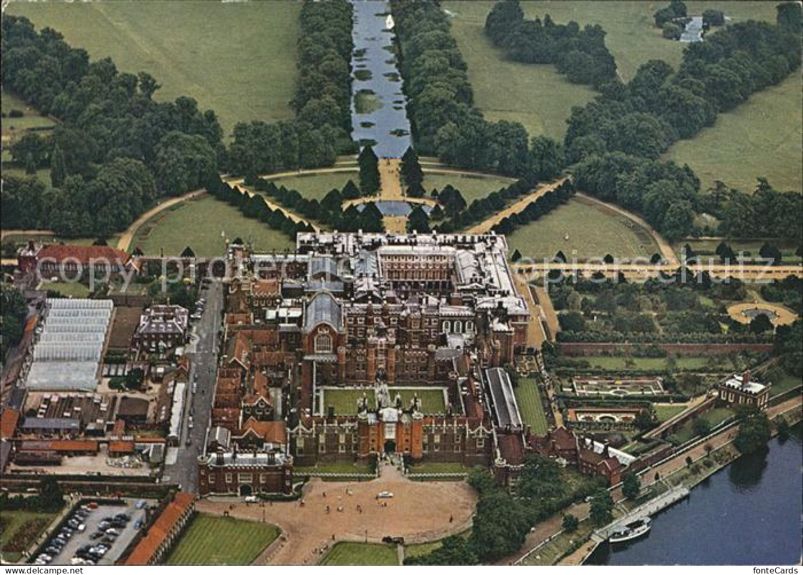 72496947 Middlesex Hampton Court Palace Aerial View - Other & Unclassified