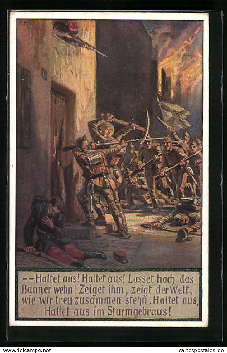 Künstler-AK Paul Hey: Verein Für Das Deutschtum Im Ausland, Nr. 9, O, Deutschland, Hoch In Ehren ...  - Hey, Paul