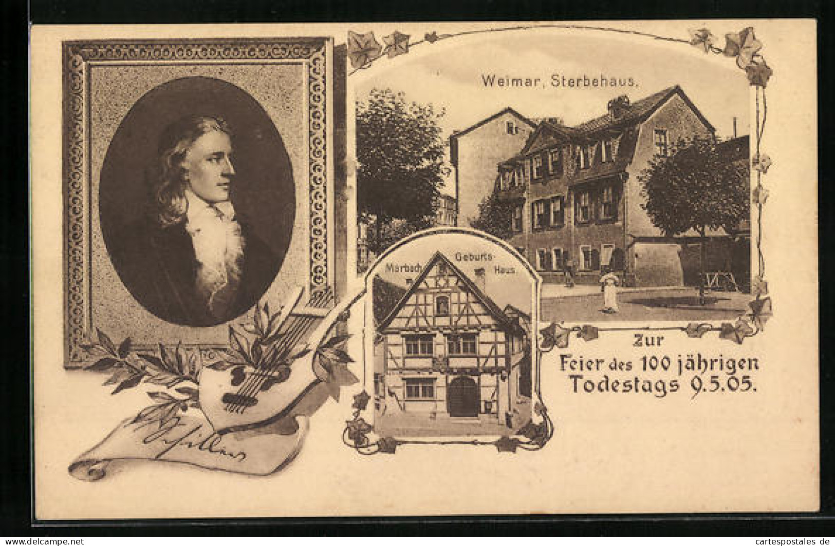AK Weimar, Geburtshaus Und Sterbehaus Von Schiller  - Weimar
