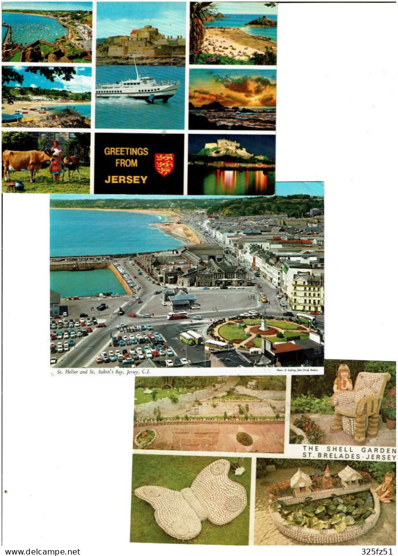 JERSEY / Lot De 47 C.P.M. écrites - 5 - 99 Postcards