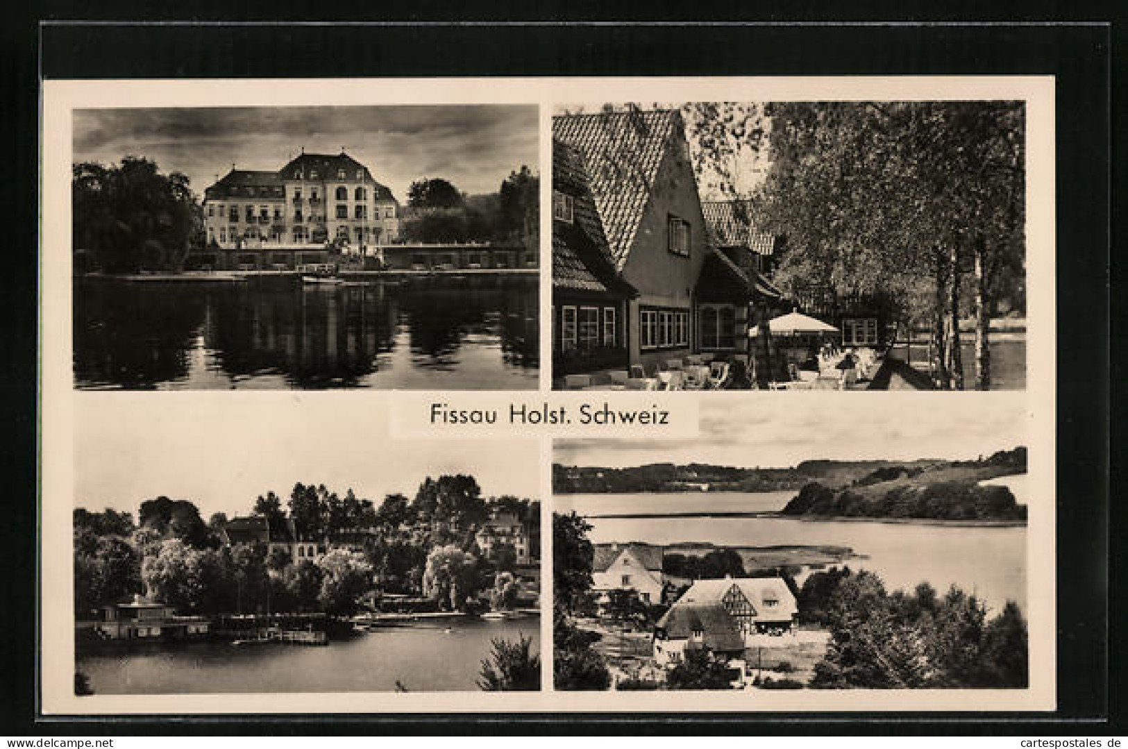 AK Fissau /Holst. Schweiz, Gasthaus, Gebäudeansicht, Uferpartie  - Sonstige & Ohne Zuordnung