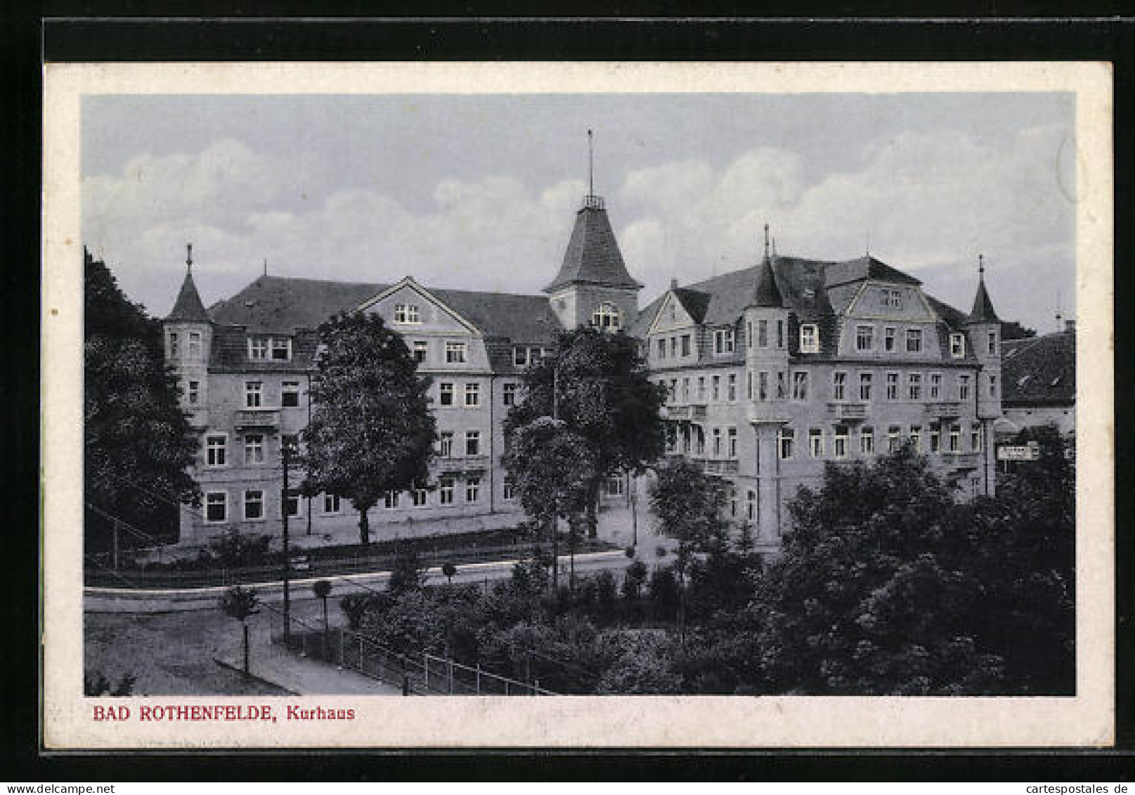 AK Bad Rothenfelde, Strassenpartie Am Kurhaus  - Bad Rothenfelde