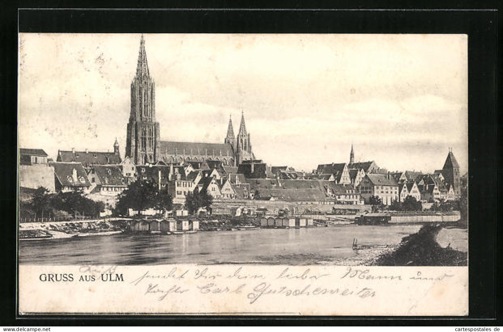 AK Ulm A. D., Donaupartie Mit Münster  - Ulm