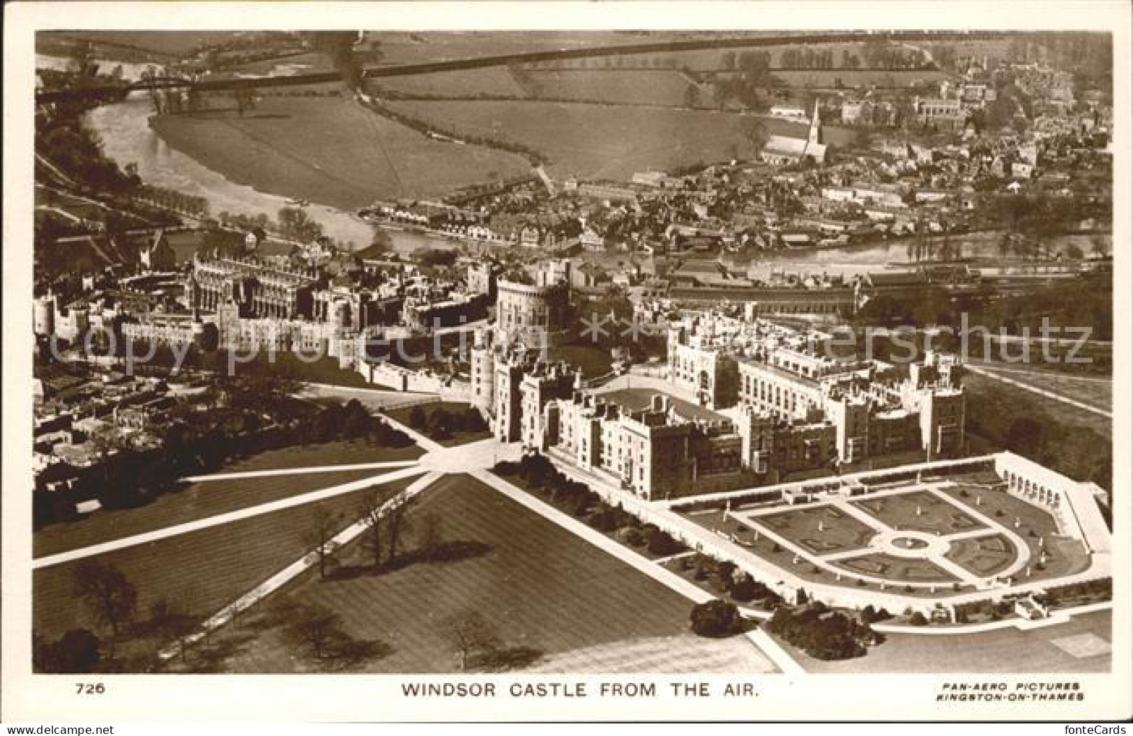 71988264 Windsor Berkshire Windsor Castle Fliegeraufnahme Windsor And Maidenhead - Autres & Non Classés