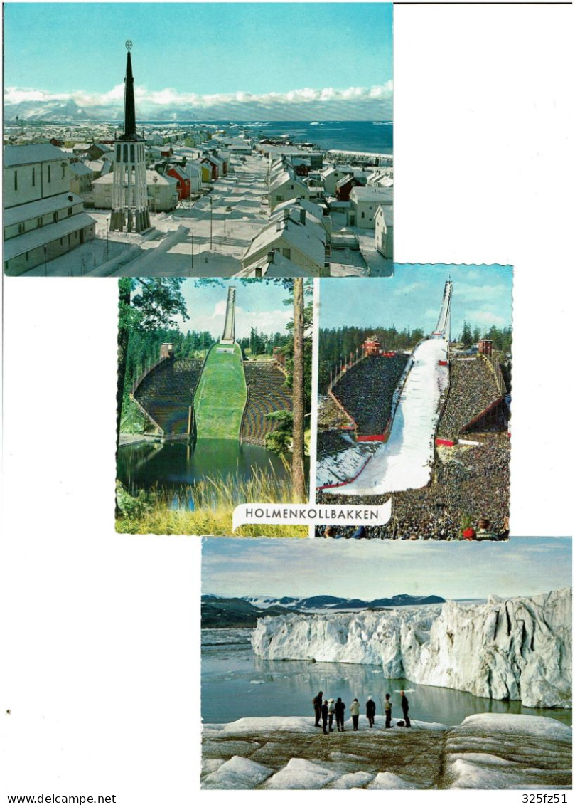 NORVEGE / Lot De 50 C.P.M. écrites - 5 - 99 Postcards