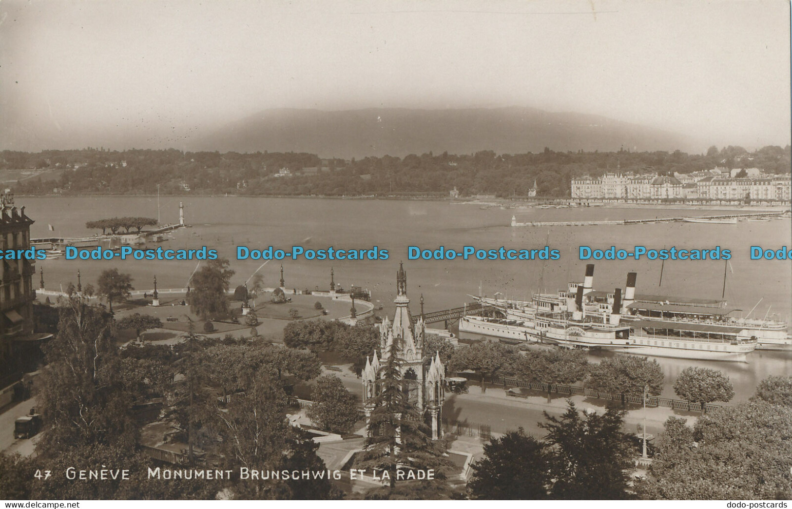 R009225 Geneve. Monument Brunschwig Et La Rade. Lebet - Monde