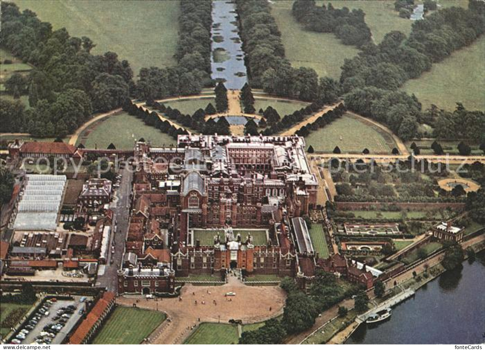71986016 Middlesex Fliegeraufnahme Hampton Court Palace - Autres & Non Classés
