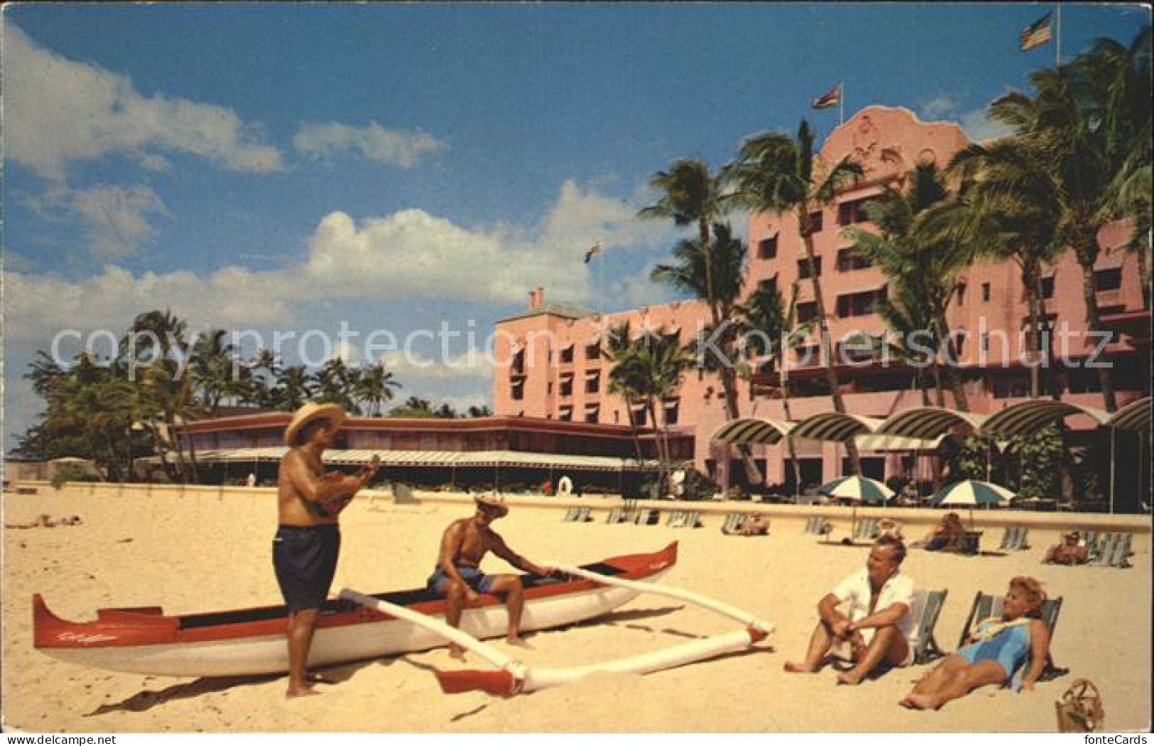 71967542 Waikiki Beach Royal Hawaiian Hotel - Andere & Zonder Classificatie