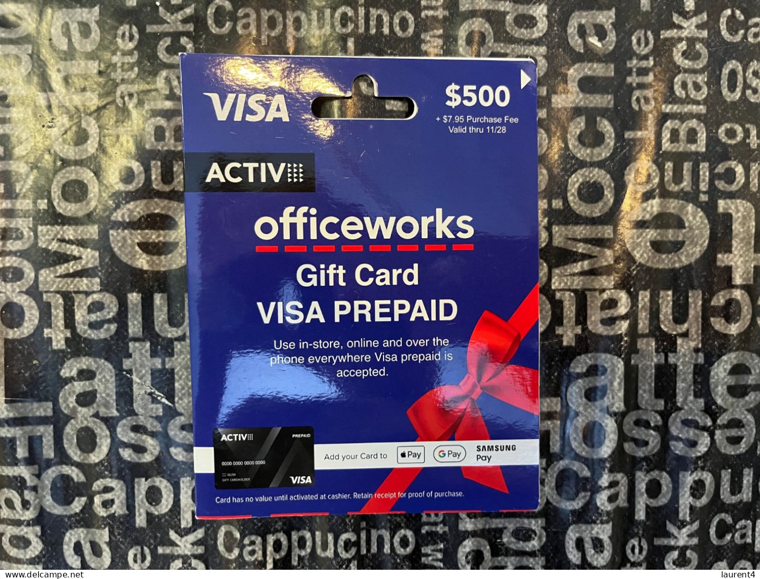 19-5-2024 (Gift Card) Collector Card - Australia - Officeworks ($ 500 Value - No Value On Card) - Gift Cards