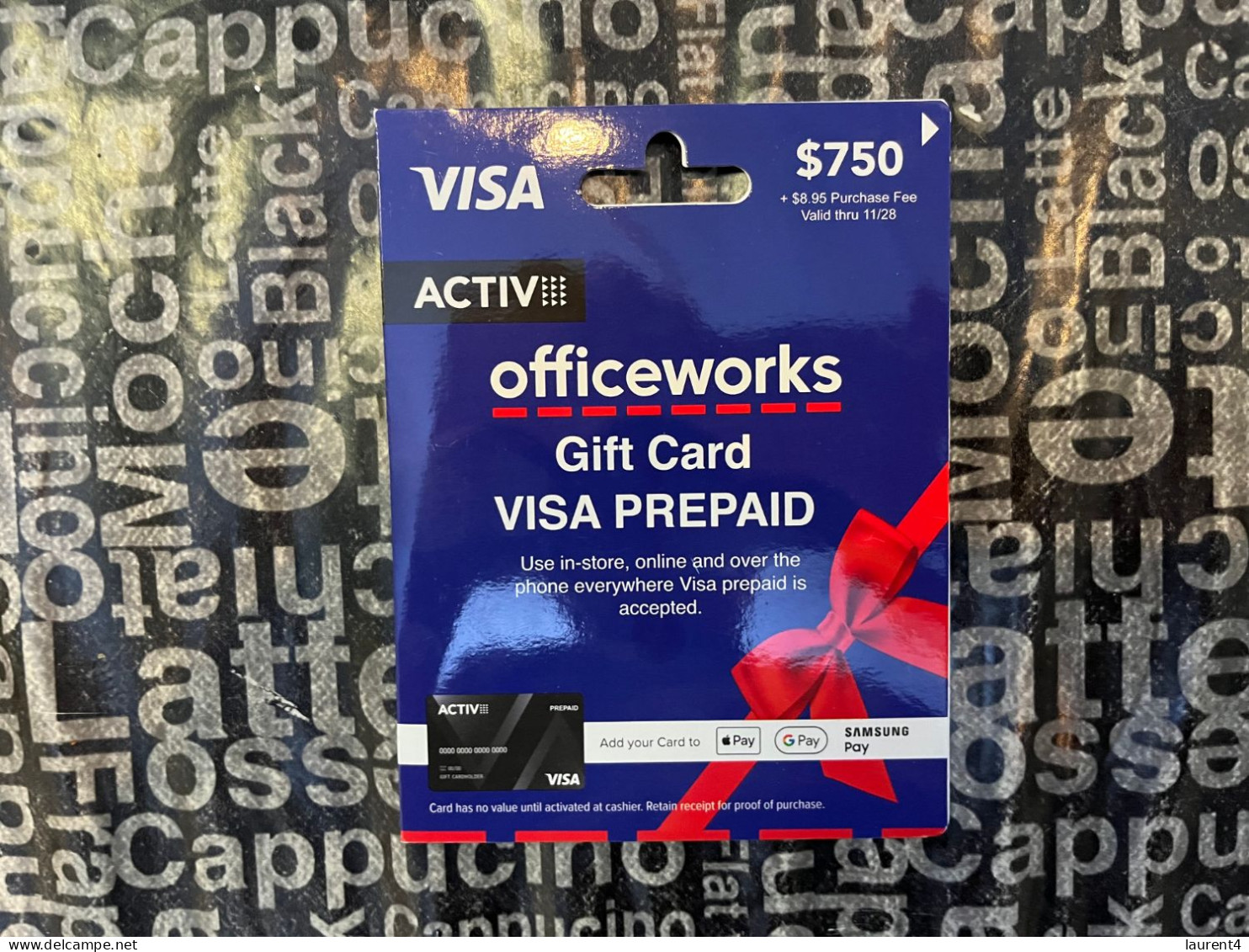 19-5-2024 (Gift Card) Collector Card - Australia - Officeworks ($ 750 Value - No Value On Card) - Gift Cards