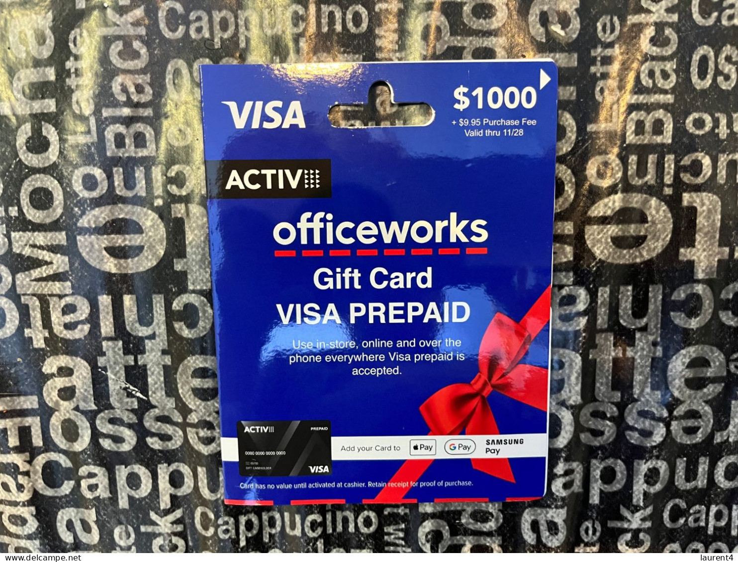 19-5-2024 (Gift Card) Collector Card - Australia - Officeworks ($ 1000 Value - No Value On Card) - Cartes Cadeaux