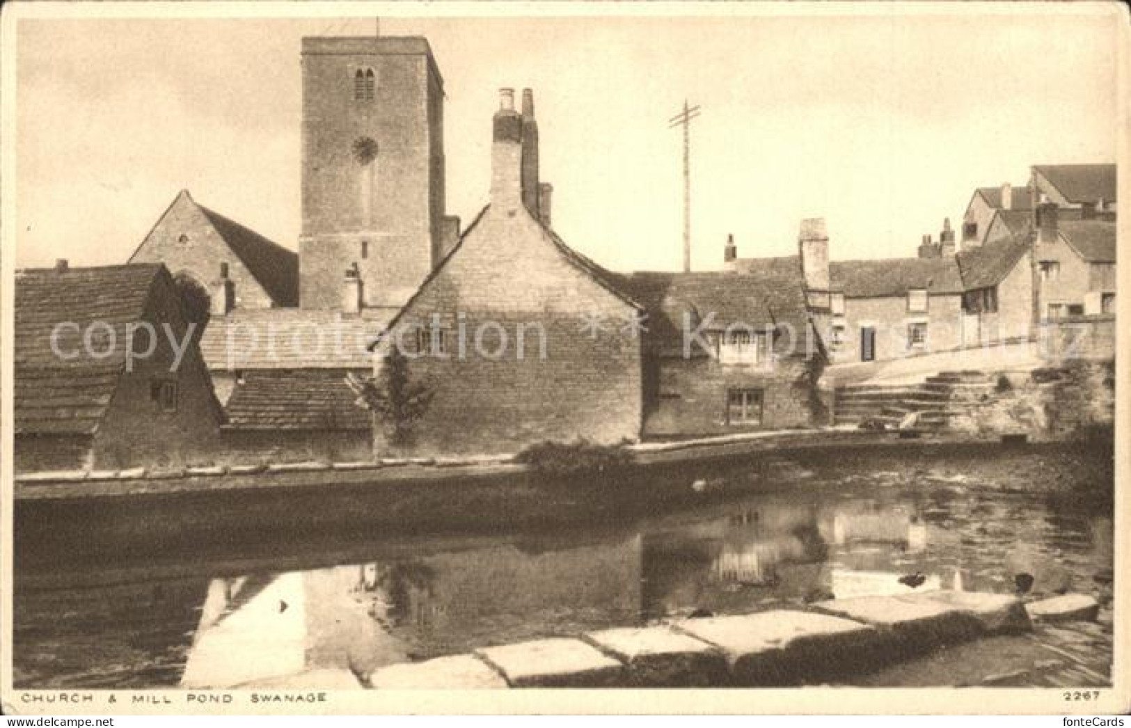 71967394 Swanage Purbeck Church Mill Pond Swanage Purbeck - Autres & Non Classés