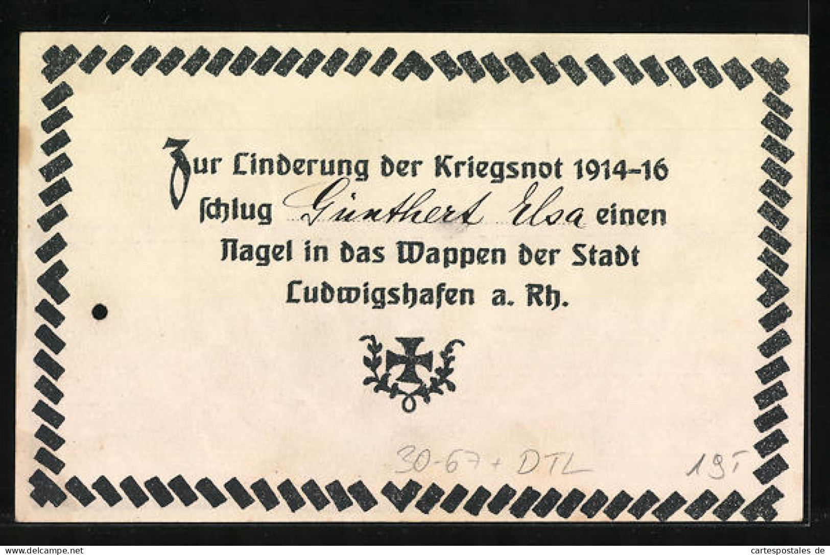 Künstler-AK Ludwigshafen /Rhein, Wappen Der Kriegsfürsorge Mit Bewaffneten Engelsgestalten  - Guerre 1914-18