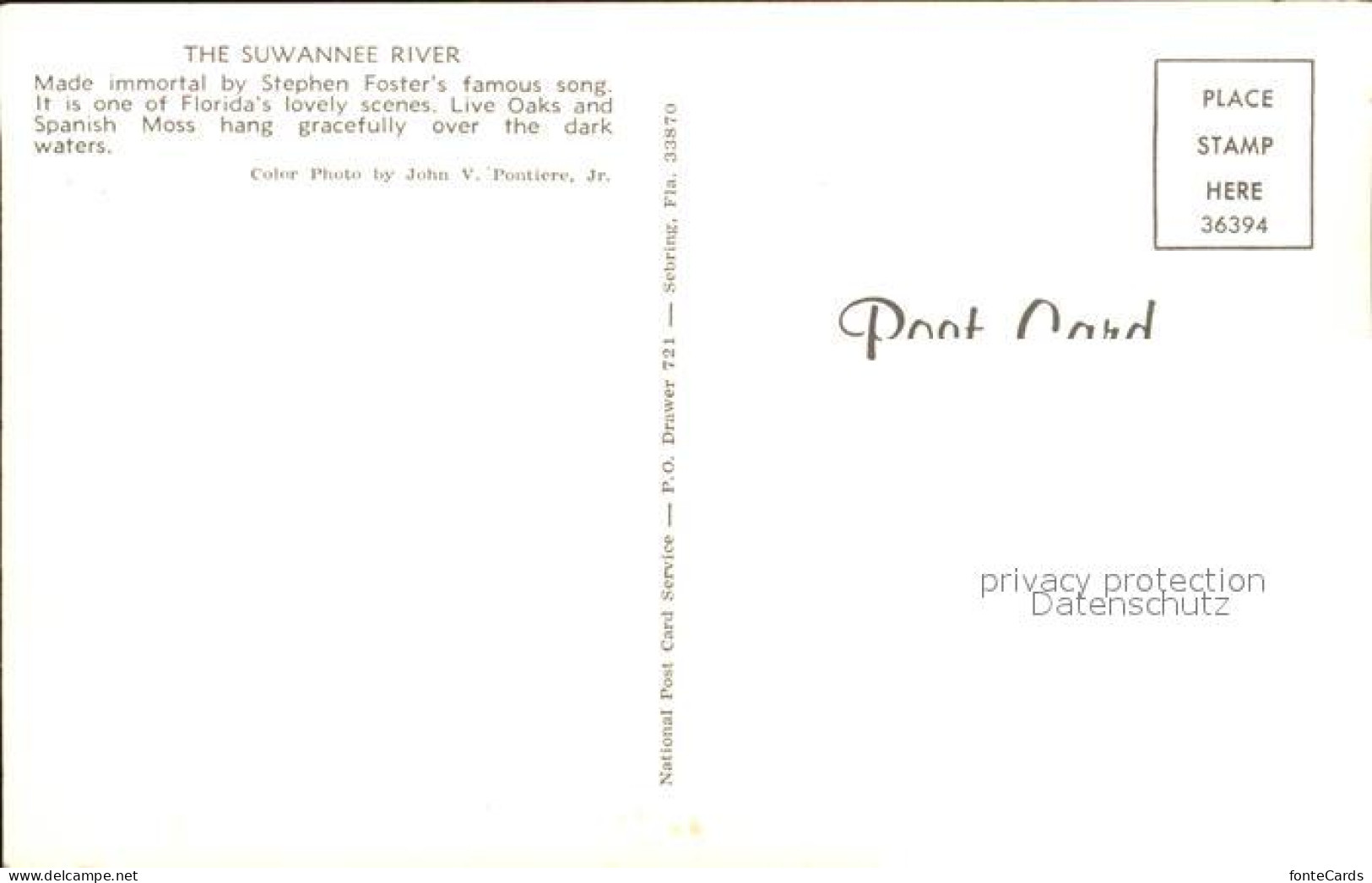 71964863 Florida_US-State Suwannee River Bridge - Sonstige & Ohne Zuordnung