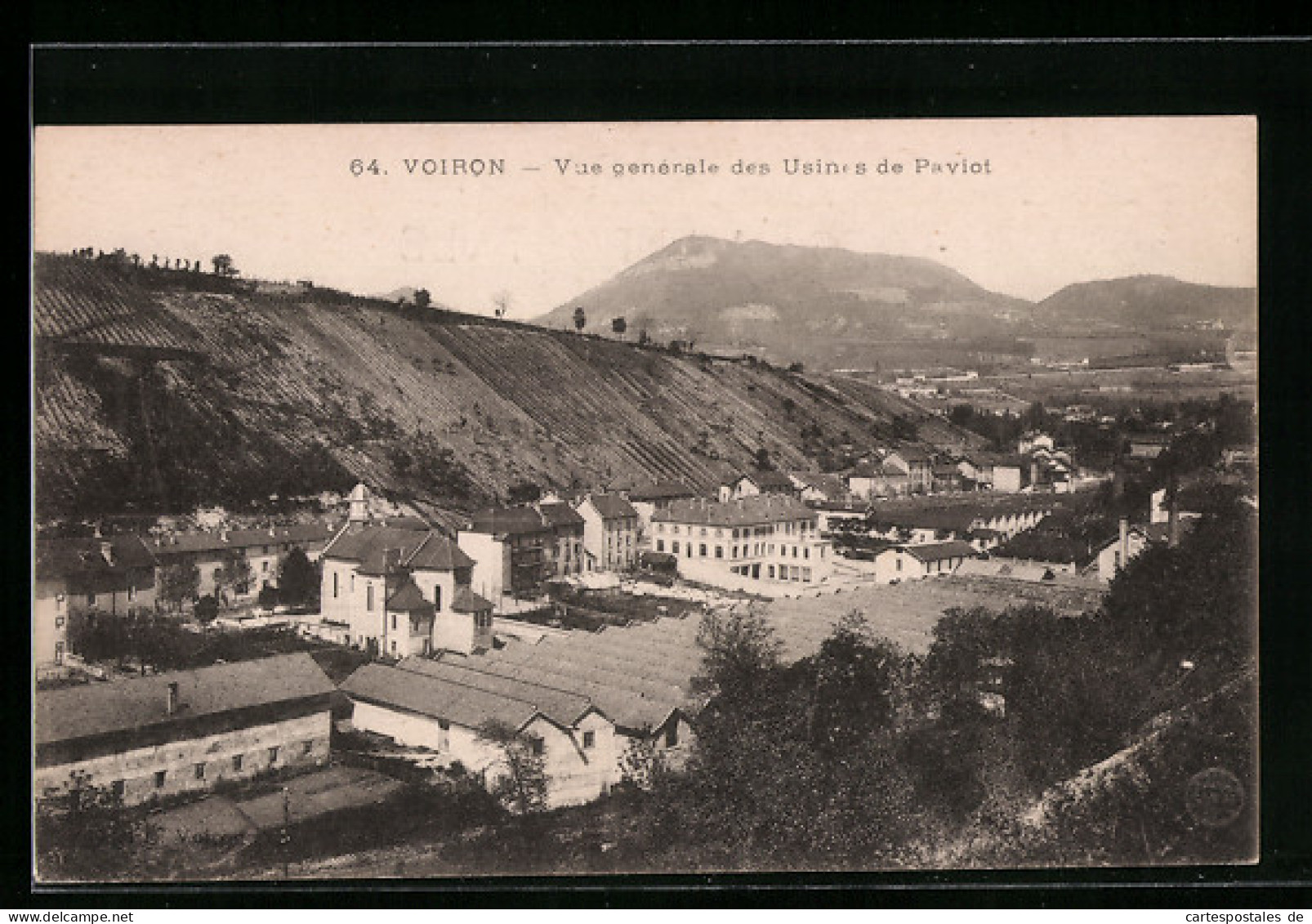 CPA Voiron, Vue Générale Des Usines De Paviot  - Voiron