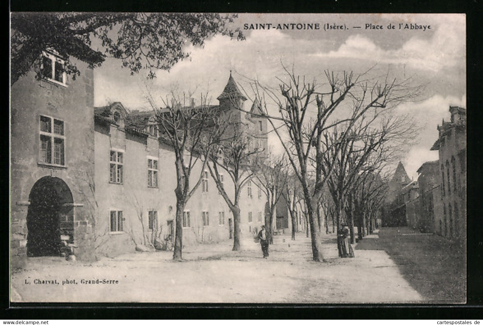 CPA Saint-Antoine, Place De L`Abbaye  - Autres & Non Classés