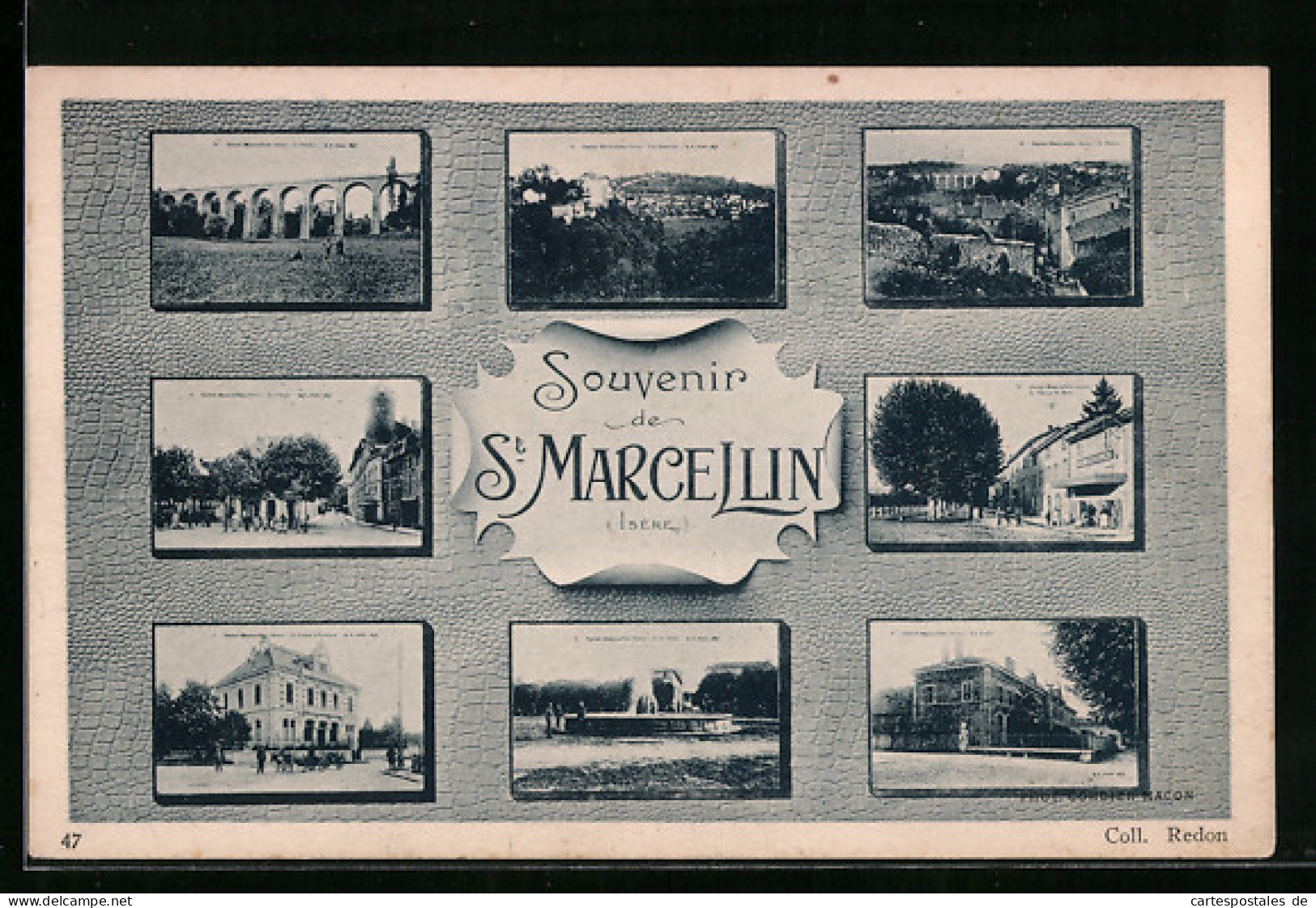 CPA Saint-Marcellin, Les Impressions De La Ville  - Saint-Marcellin