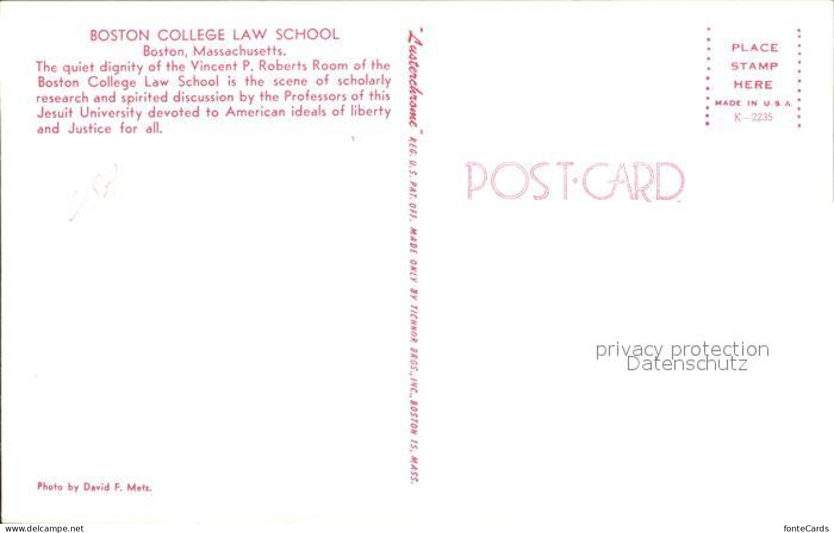 71964791 Boston_Massachusetts College Law School - Autres & Non Classés