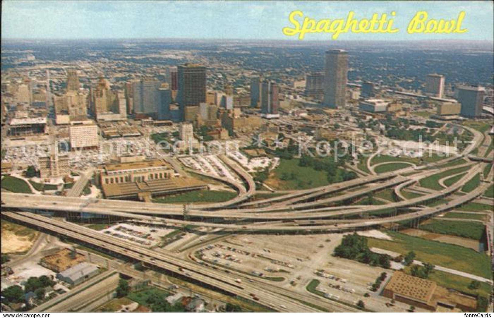71964754 Houston_Texas Fliegeraufnahme Spaghetti Bowl Schnellstrassen - Other & Unclassified