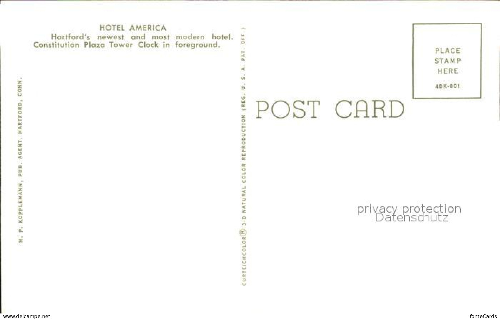 71964687 Hartford_Connecticut Hotel America - Autres & Non Classés