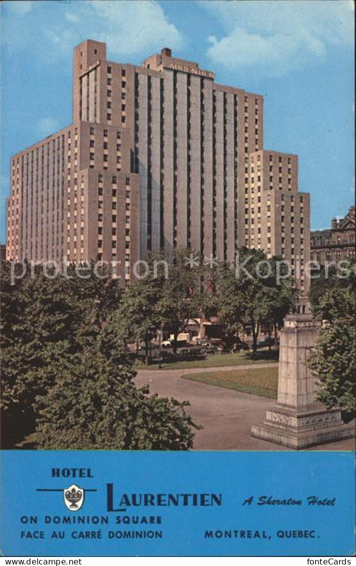 71964684 Montreal Quebec Hotel Laurentien Montreal - Unclassified