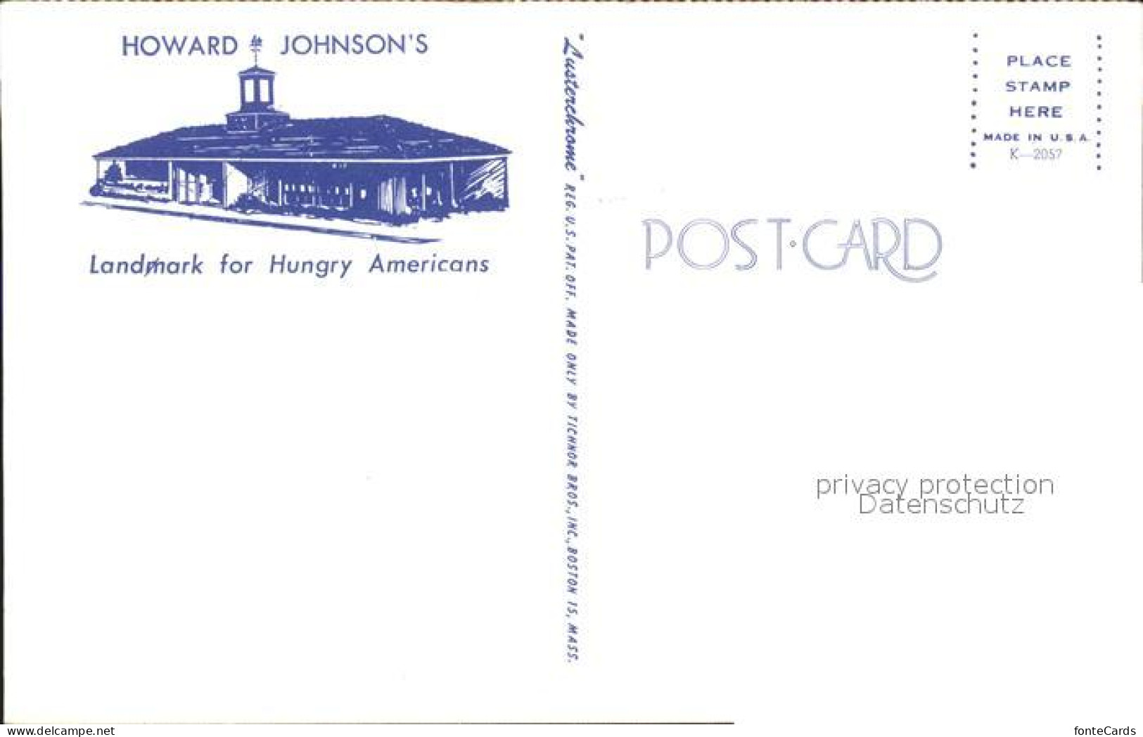 71957628 Quincy_Massachusetts Howard Johnsons  - Other & Unclassified